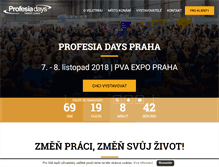 Tablet Screenshot of profesiadays.cz